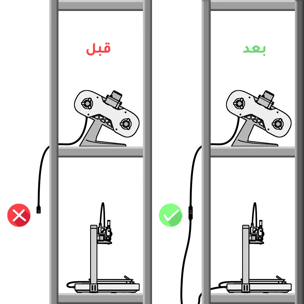 كابل لطابعات بامبو لاب Bambu Lab AMS/AMS lite Cable الطول 1.5 متر - Image 3