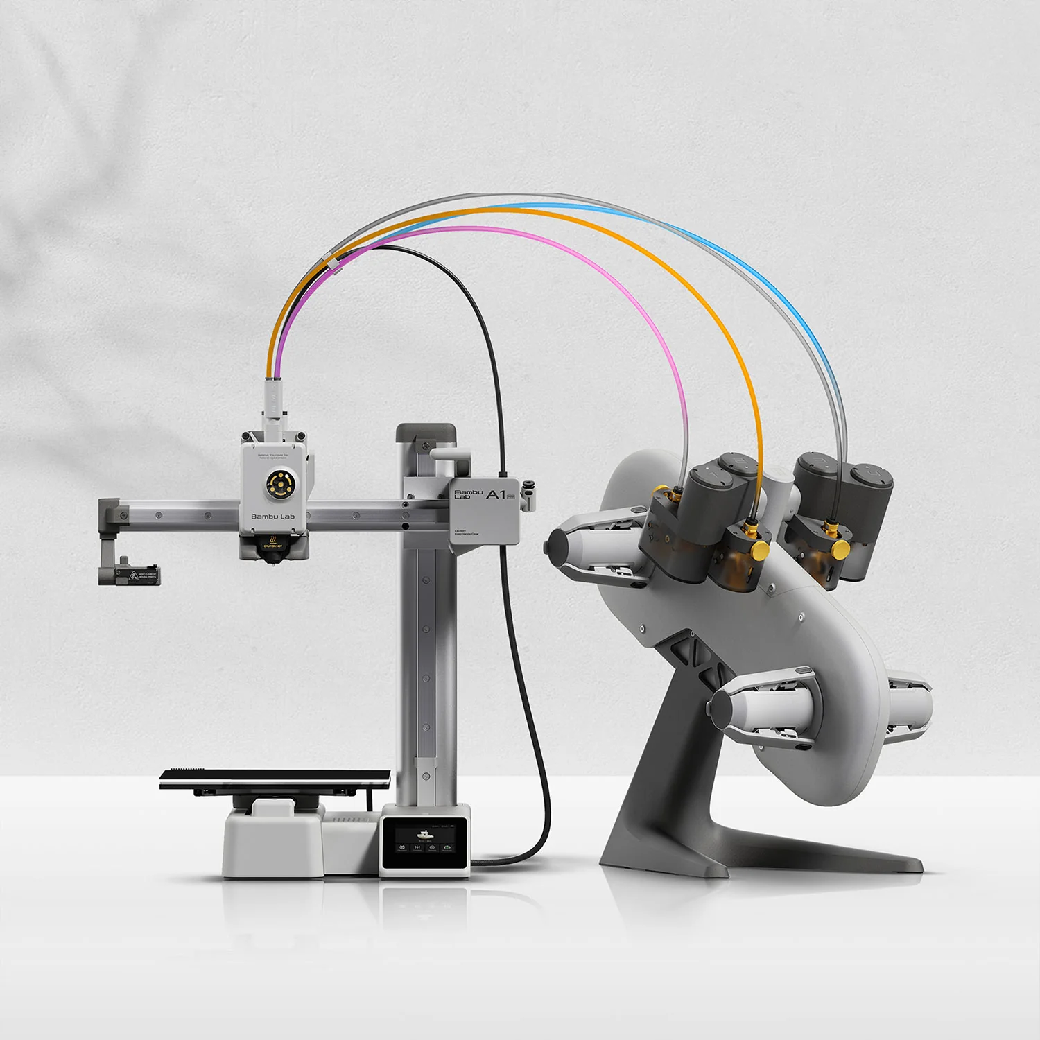 الطابعة ثلاثية الأبعاد Bambu Lab A1 Mini Combo - مع الـ AMS lite - طباعة بـ 4 ألوان - Image 3