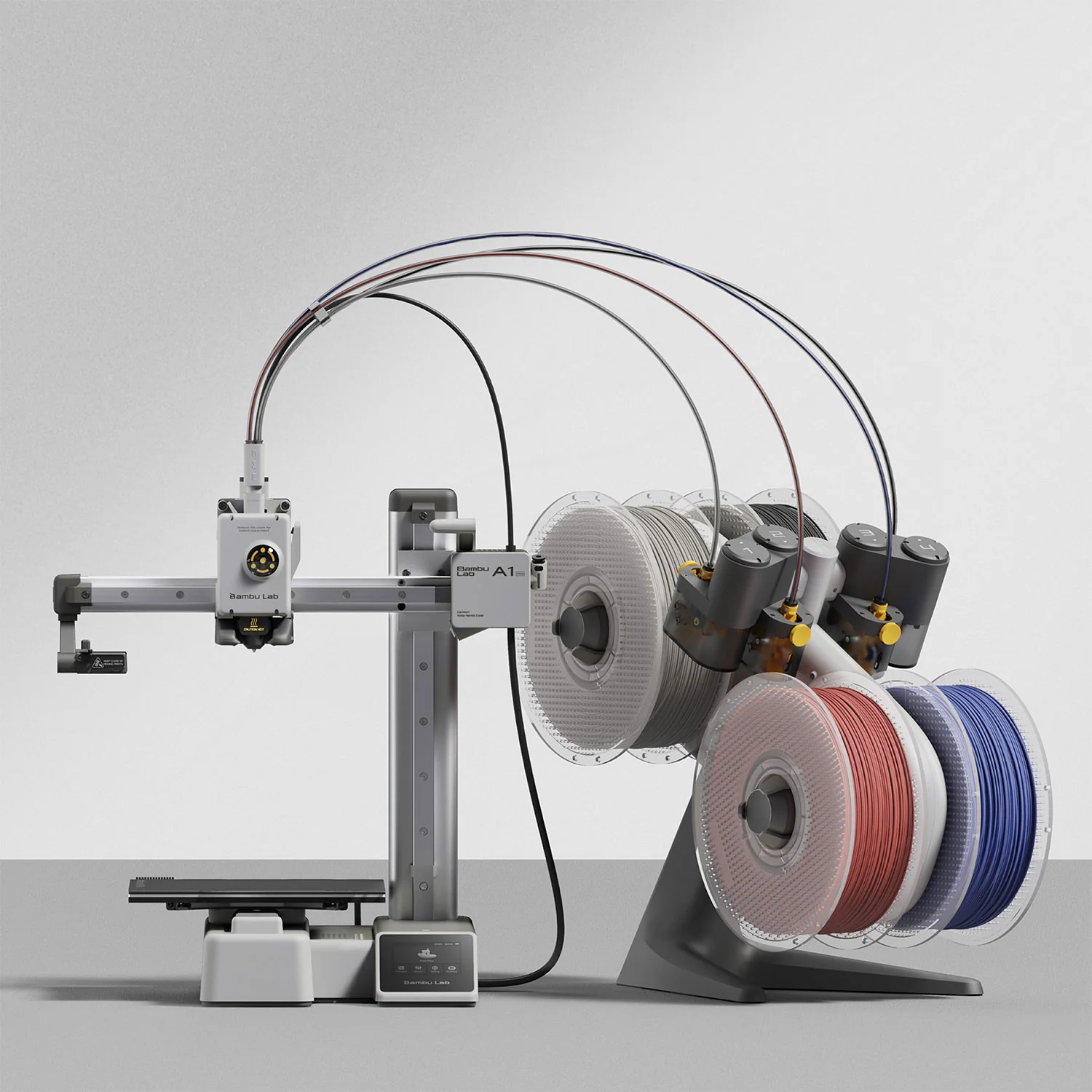 الطابعة ثلاثية الأبعاد Bambu Lab A1 Mini Combo - مع الـ AMS lite - طباعة بـ 4 ألوان - Image 4