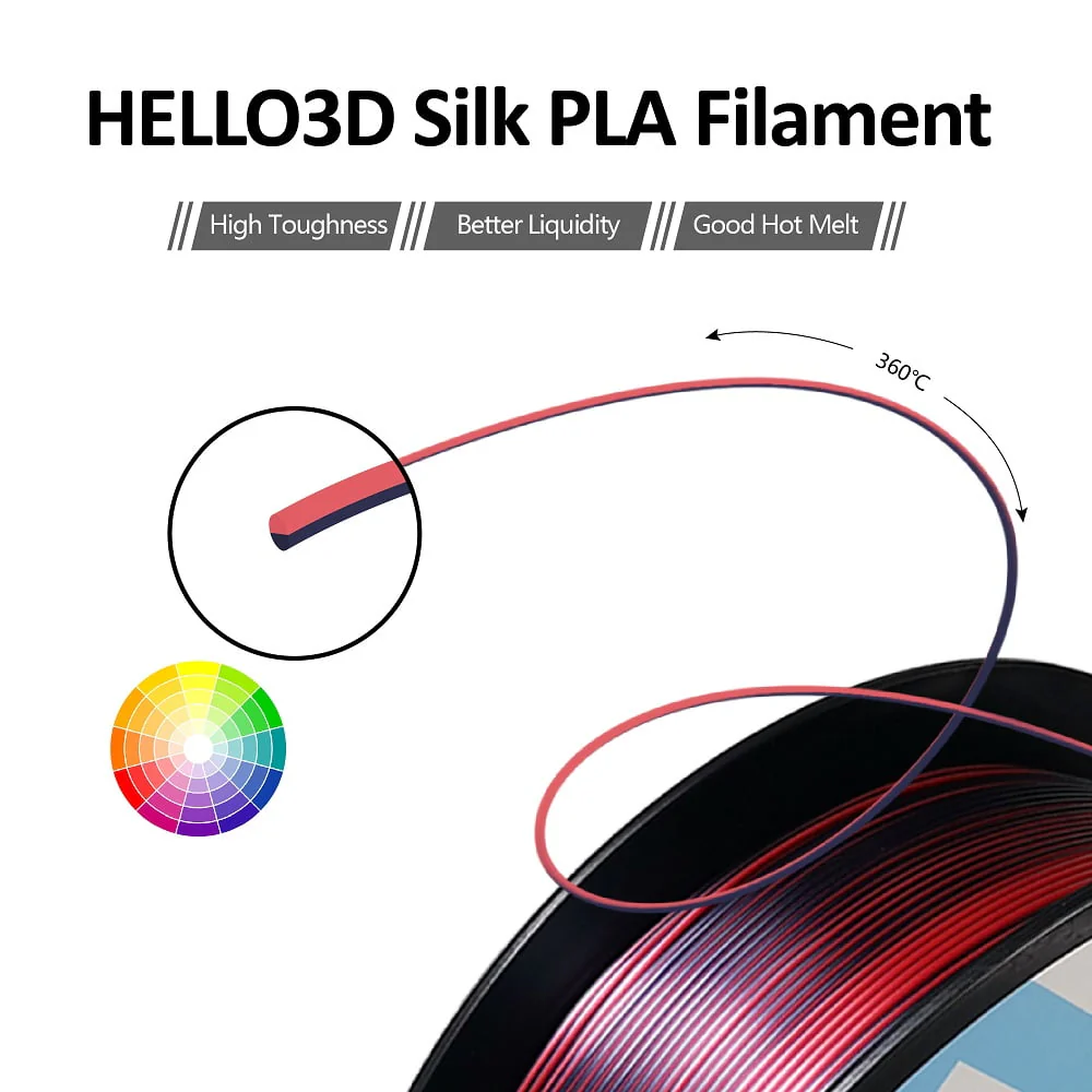فلمنت الطباعة ثلاثية الأبعاد ثنائي اللون - Dual Color 3D Printing PLA Filament - Image 6