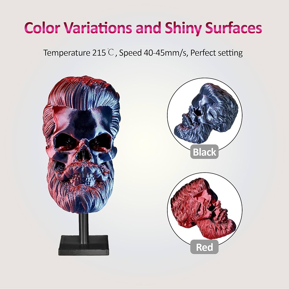 فلمنت الطباعة ثلاثية الأبعاد ثنائي اللون - Dual Color 3D Printing PLA Filament - Image 8