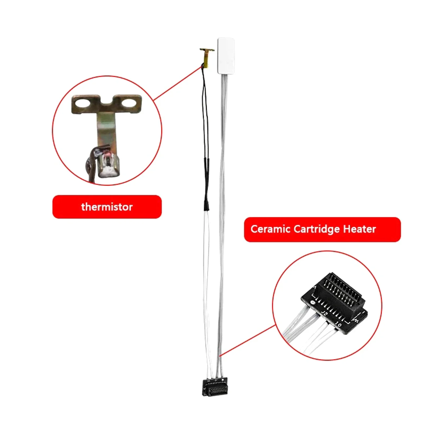 مجموعة هيتر وترمستور للطابعات Heater 80W + Thermistor set A1 / A1 mini - Image 3