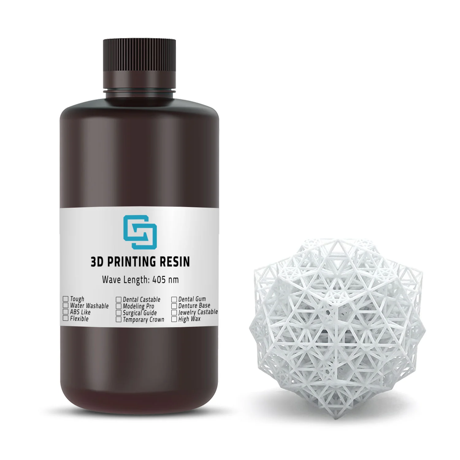 رزين الطباعة ثلاثية الأبعاد عالي السرعة High Speed Resin عبوة 500g - Image 2