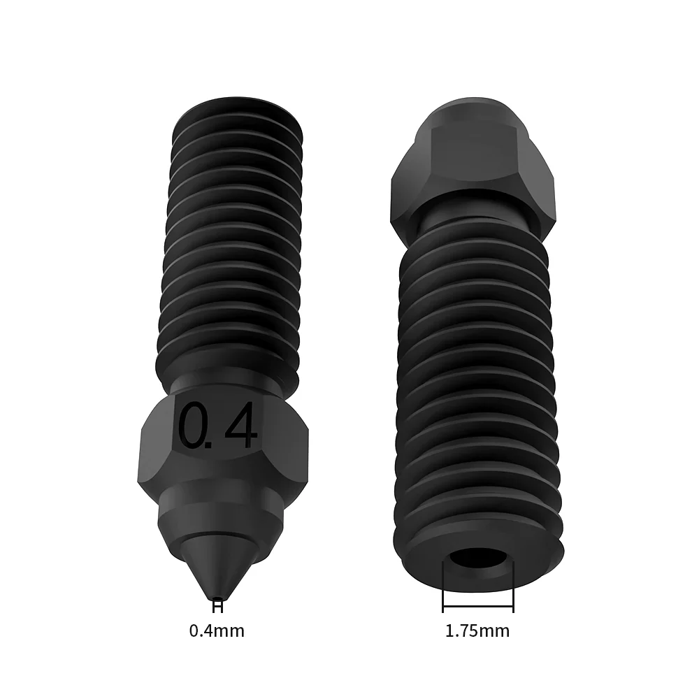 نوزل الطباعة مصنوع من الفولاذ المقسى K1 قياس 0.4 ملم (Hardened Steel) - Image 3