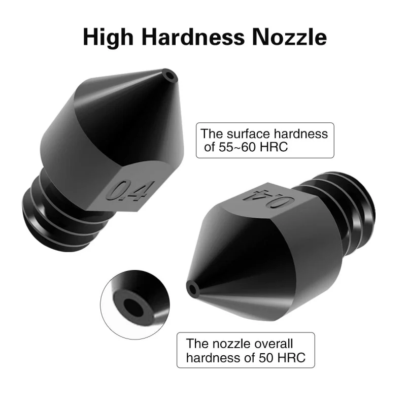 نوزل الطباعة MK8 من الفولاذ المقسى قياس 0.4 ملم (Hardened Steel) - Image 2