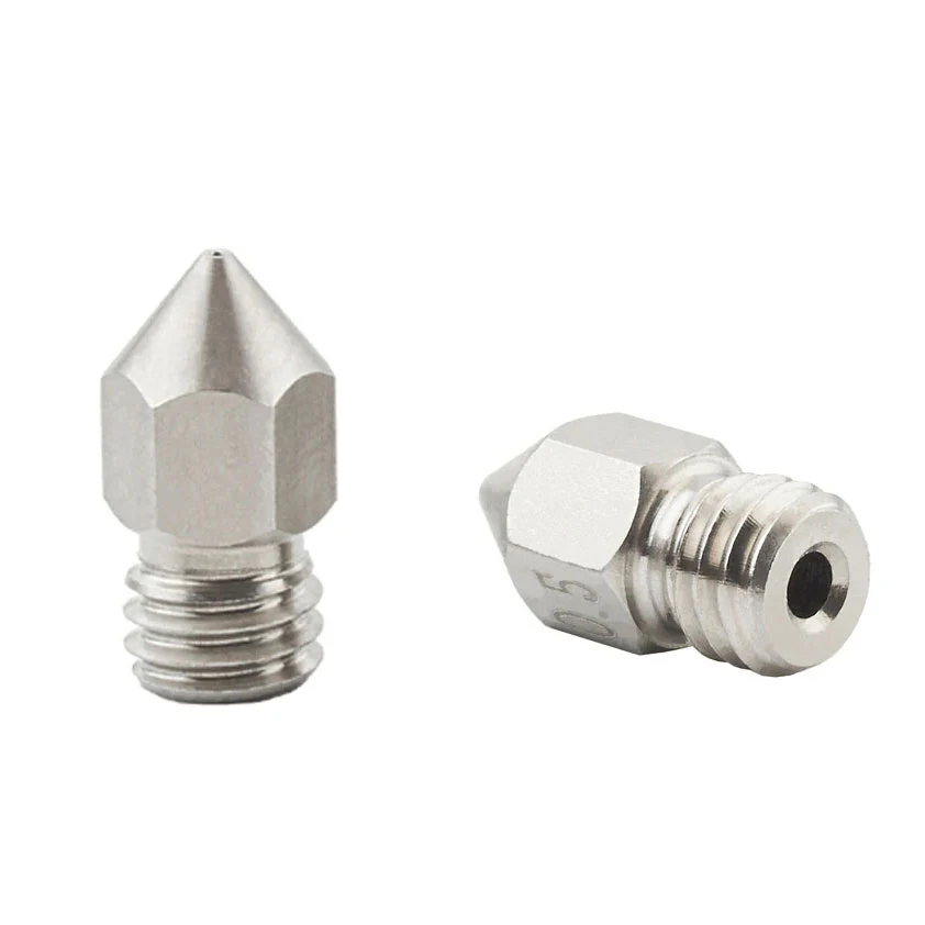 نوزل الطباعة MK8 من الفولاذ المقاوم للصدأ من قياس 0.2 إلى 0.8 ملم Stainless Steel - Image 3