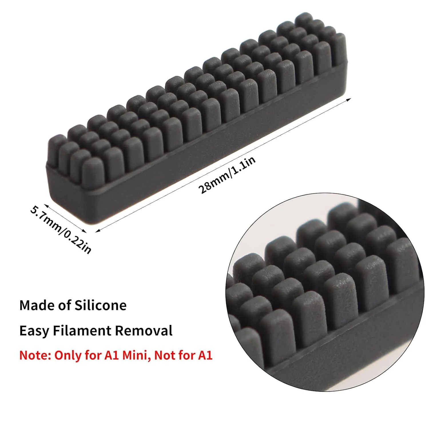 ممسحات النوزل لطابعات بامبو لاب A1/A1mini (سيت من 3 قطع) - Image 3