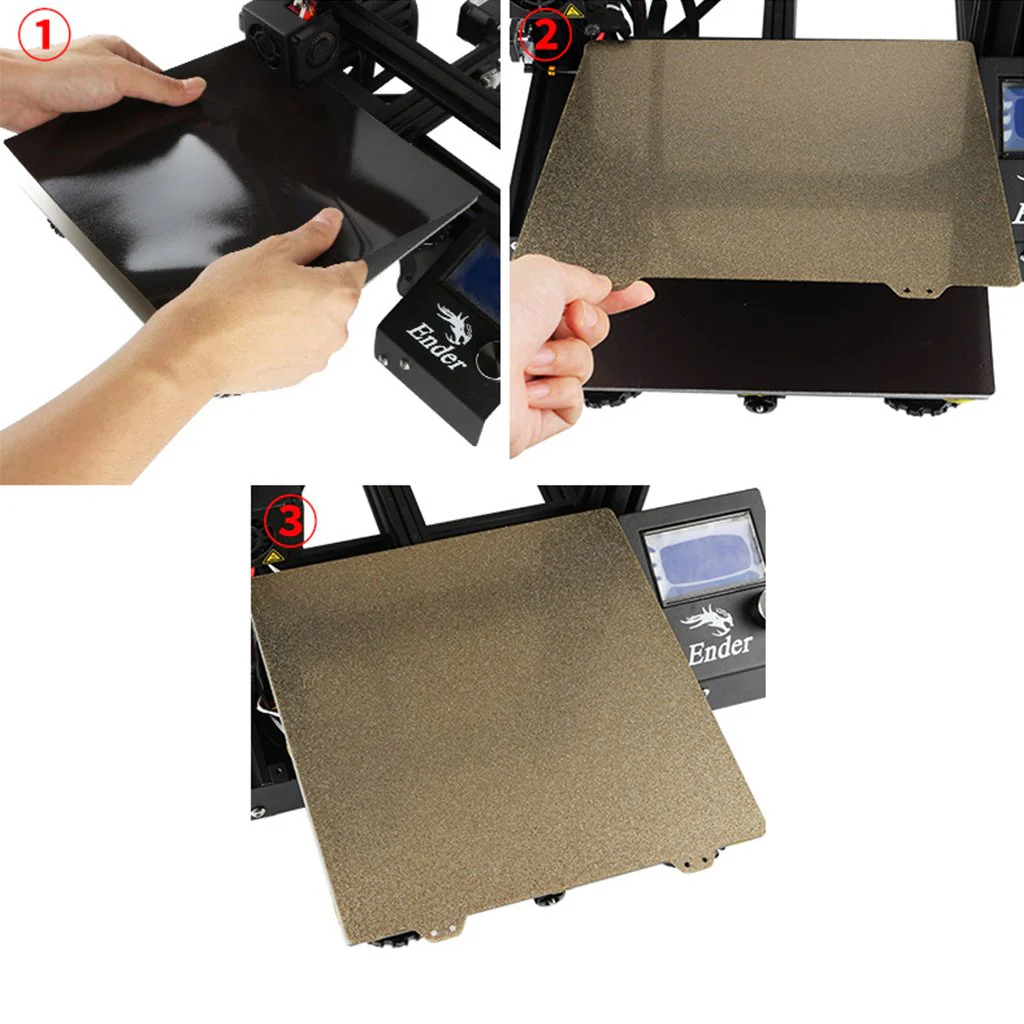 PEI Magnetic Build Plate منصة الطبع المعدنية المغناطيسية المرنة حجم 235 × 235 مم - Image 3