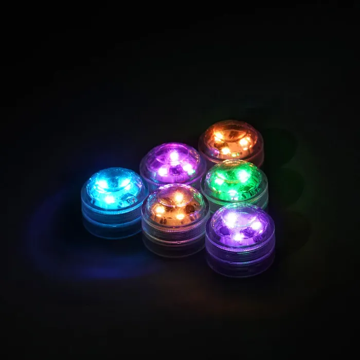 مجموعة شموع LED ملونة صغيرة مقاومة للماء مع ريموت (عدد 6) - Image 3