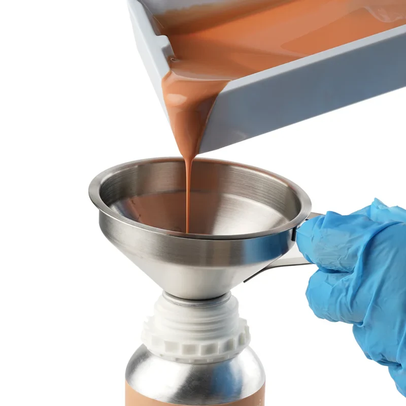 قمع ستانليس ستيل مع مصفاة – Stainless Steel Funnel with Strainer - Image 2