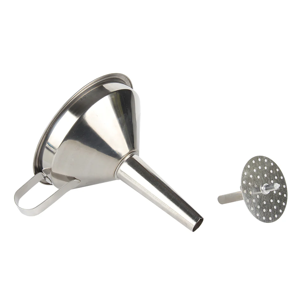 قمع ستانليس ستيل مع مصفاة – Stainless Steel Funnel with Strainer - Image 4