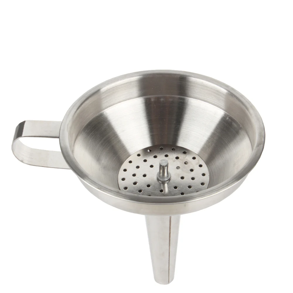 قمع ستانليس ستيل مع مصفاة – Stainless Steel Funnel with Strainer - Image 5