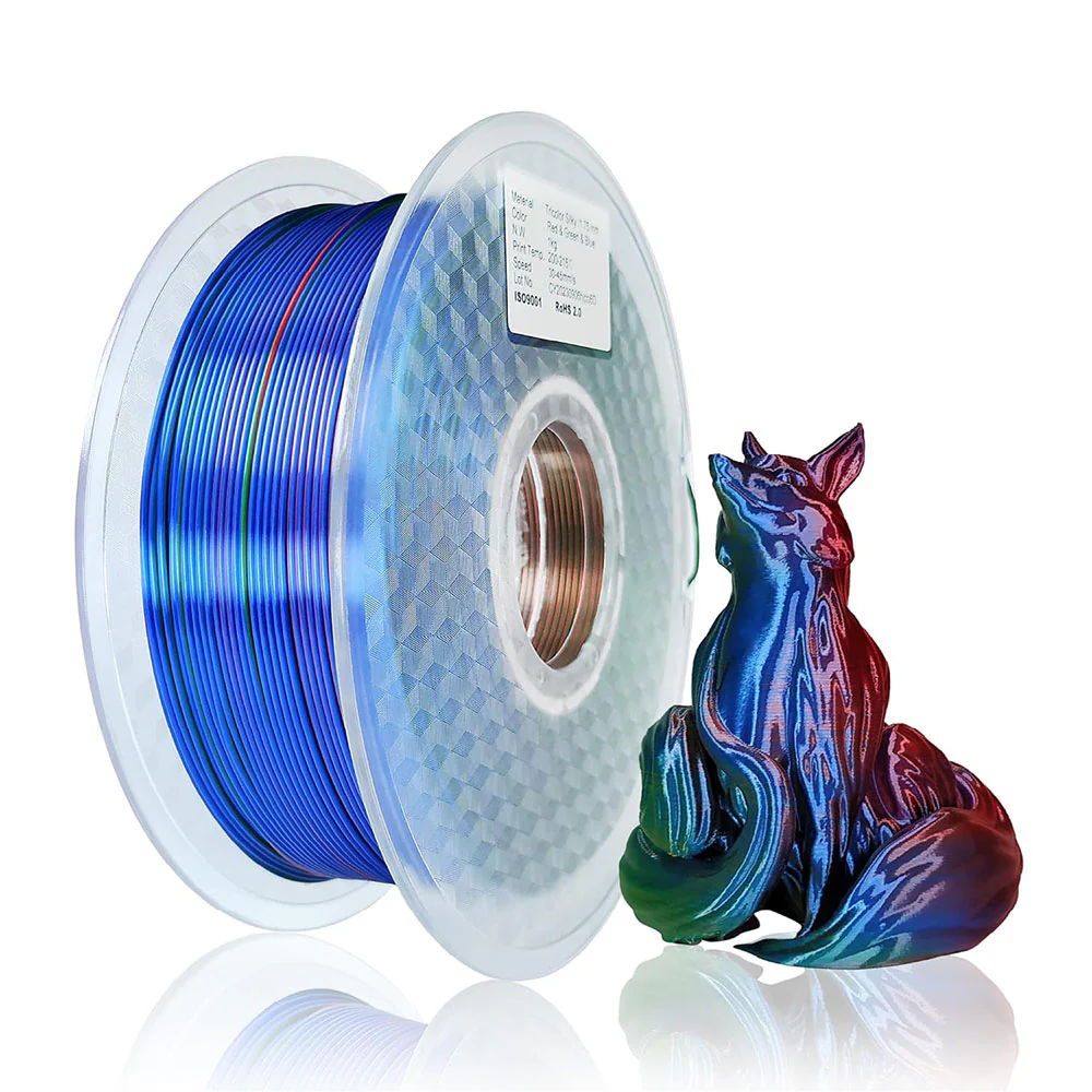 فلمنت الطباعة ثلاثية الأبعاد ثلاثي اللون - Triple Color 3D Printing PLA Filament - Image 2