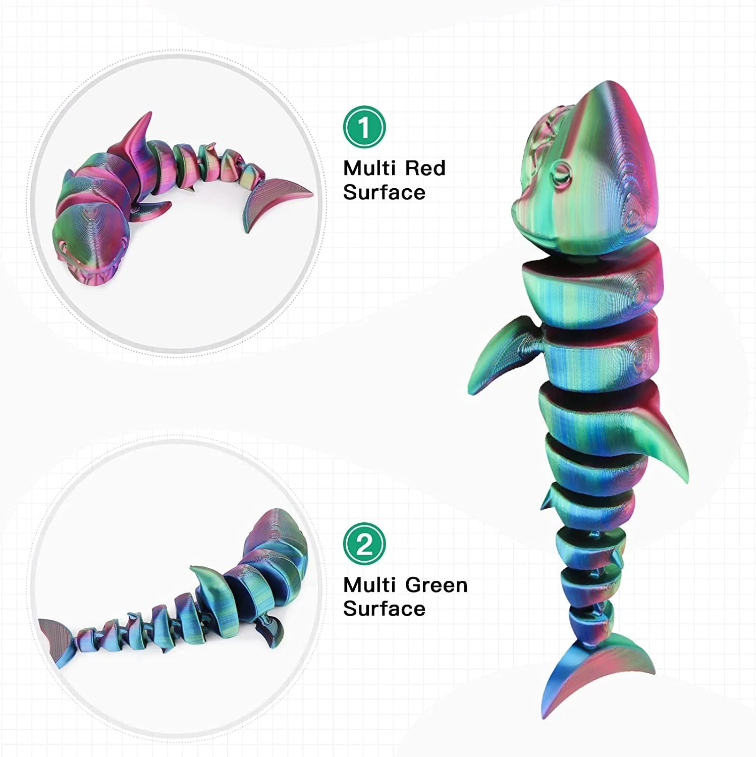 فلمنت الطباعة ثلاثية الأبعاد ثلاثي اللون - Triple Color 3D Printing PLA Filament - Image 5