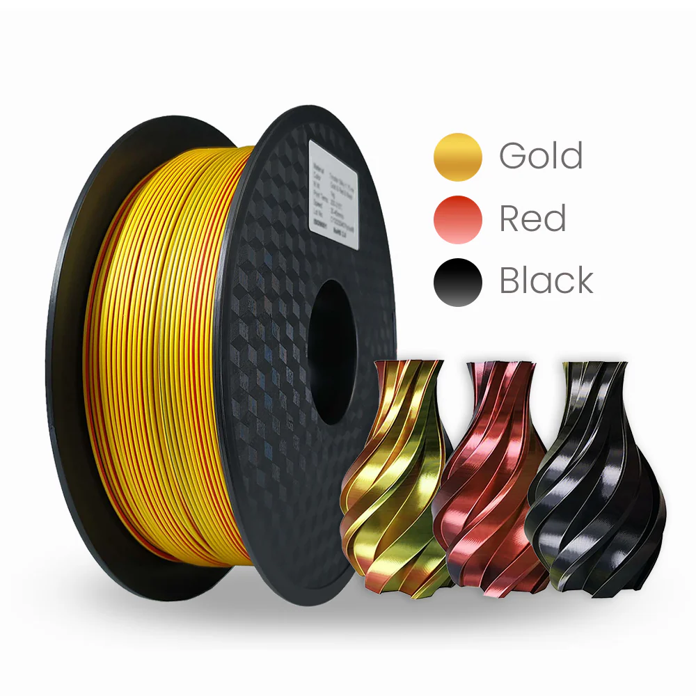 فلمنت الطباعة ثلاثية الأبعاد ثلاثي اللون - Triple Color 3D Printing PLA Filament - Image 9