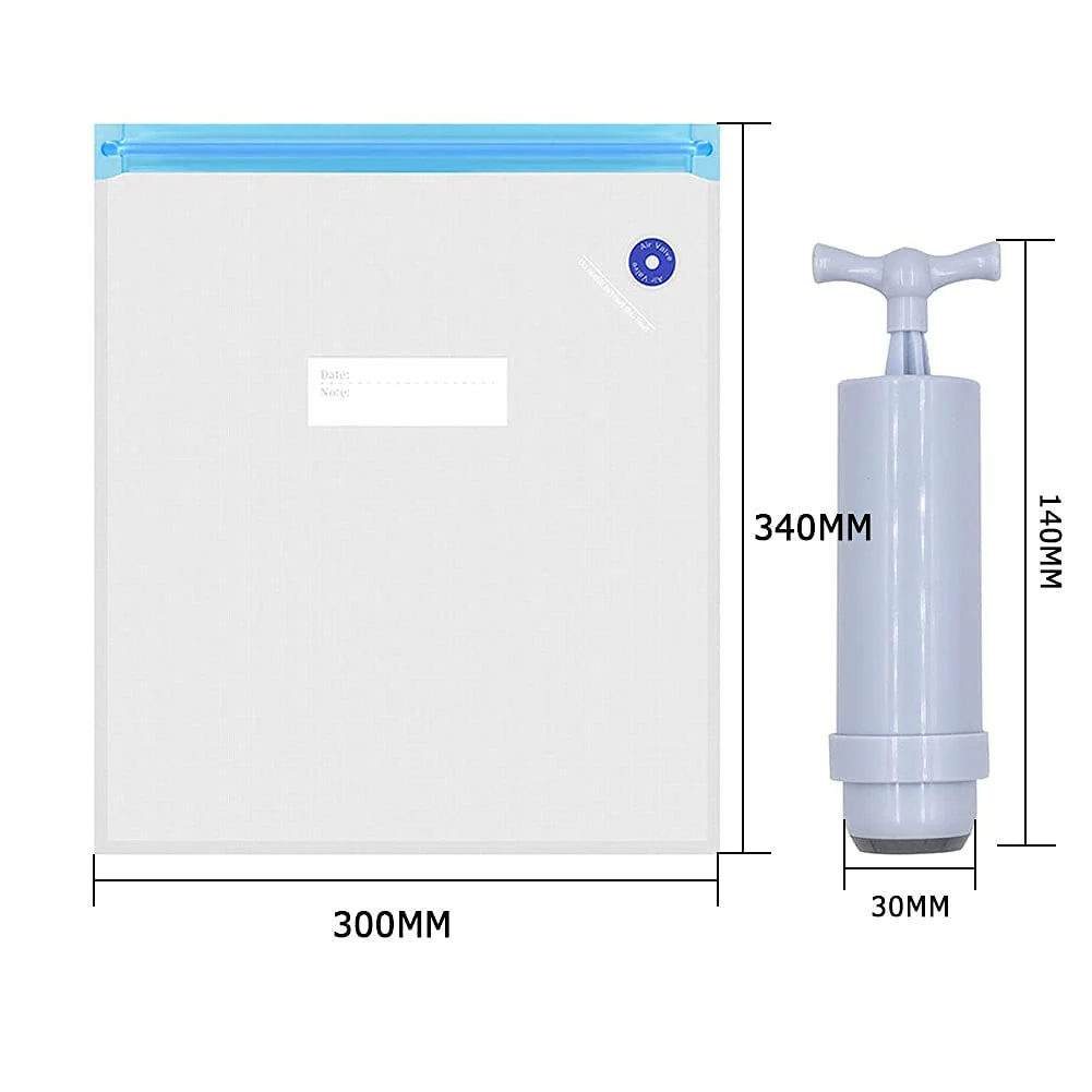 أكياس تخزين الفلمنت القابلة للتفريغ من الهواء - حزمة 12 كيس مع أداة سحب الهواء  Filament Vacuum bags - Image 3
