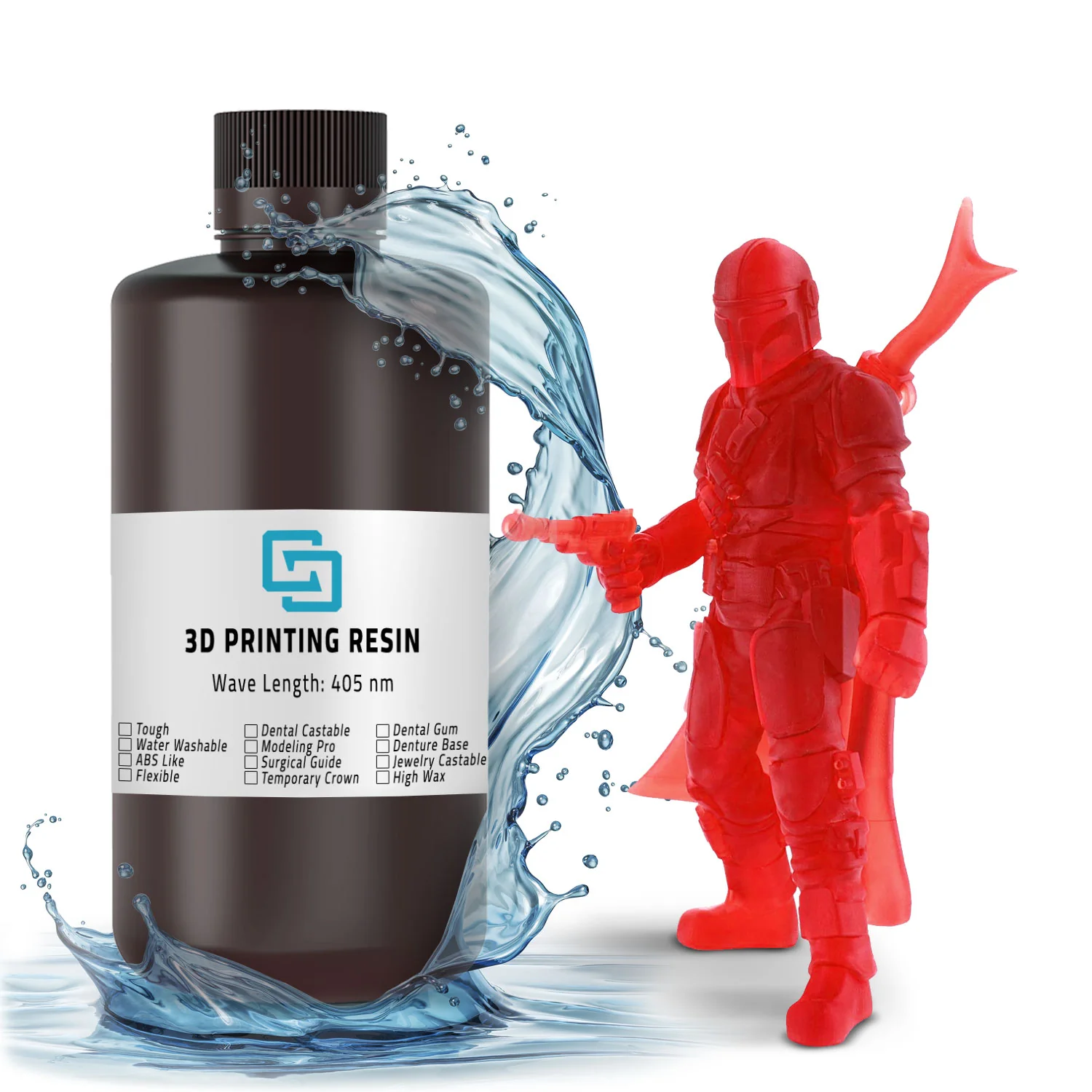 رزين الطباعة ثلاثية الأبعاد قابل للغسل بالماء (Water Washable) - Image 11