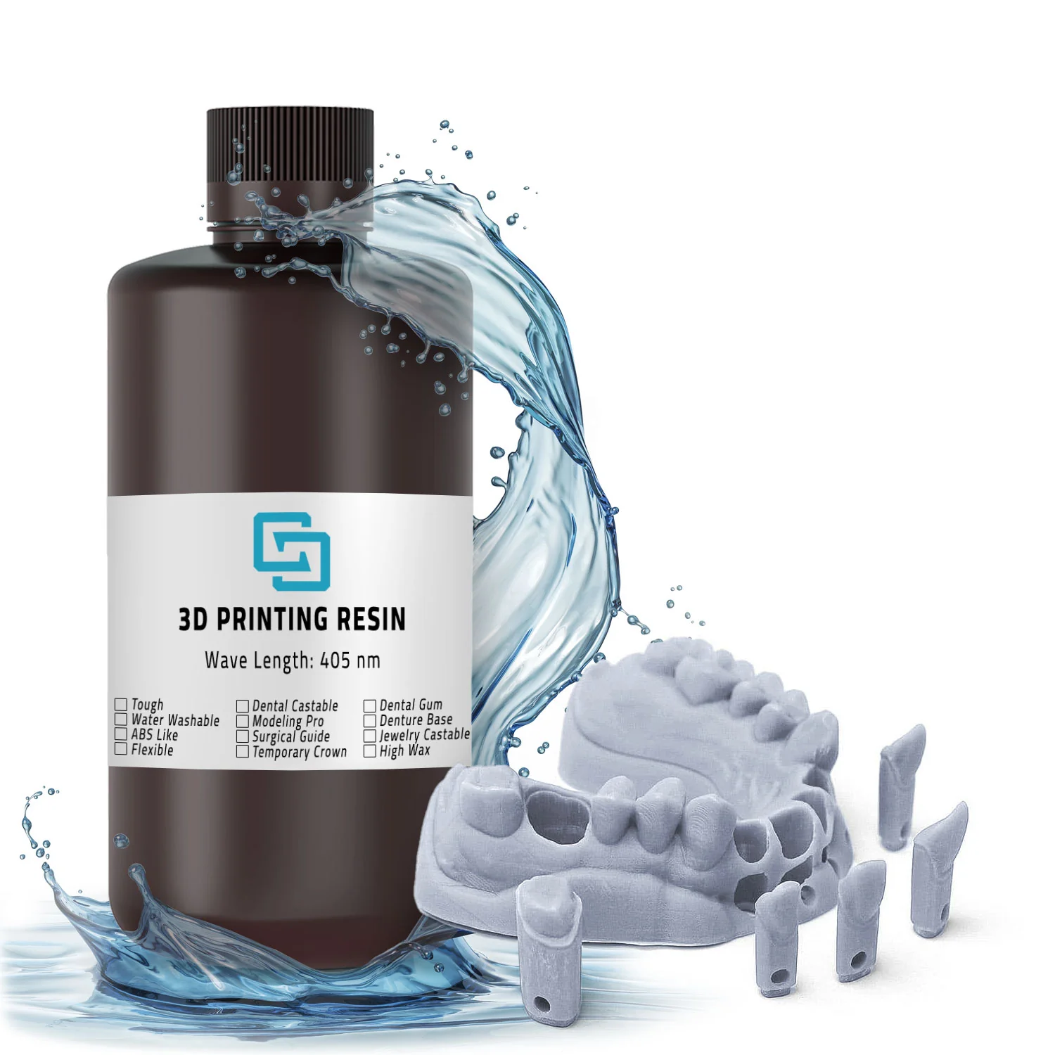 رزين الطباعة ثلاثية الأبعاد قابل للغسل بالماء (Water Washable) - Image 3